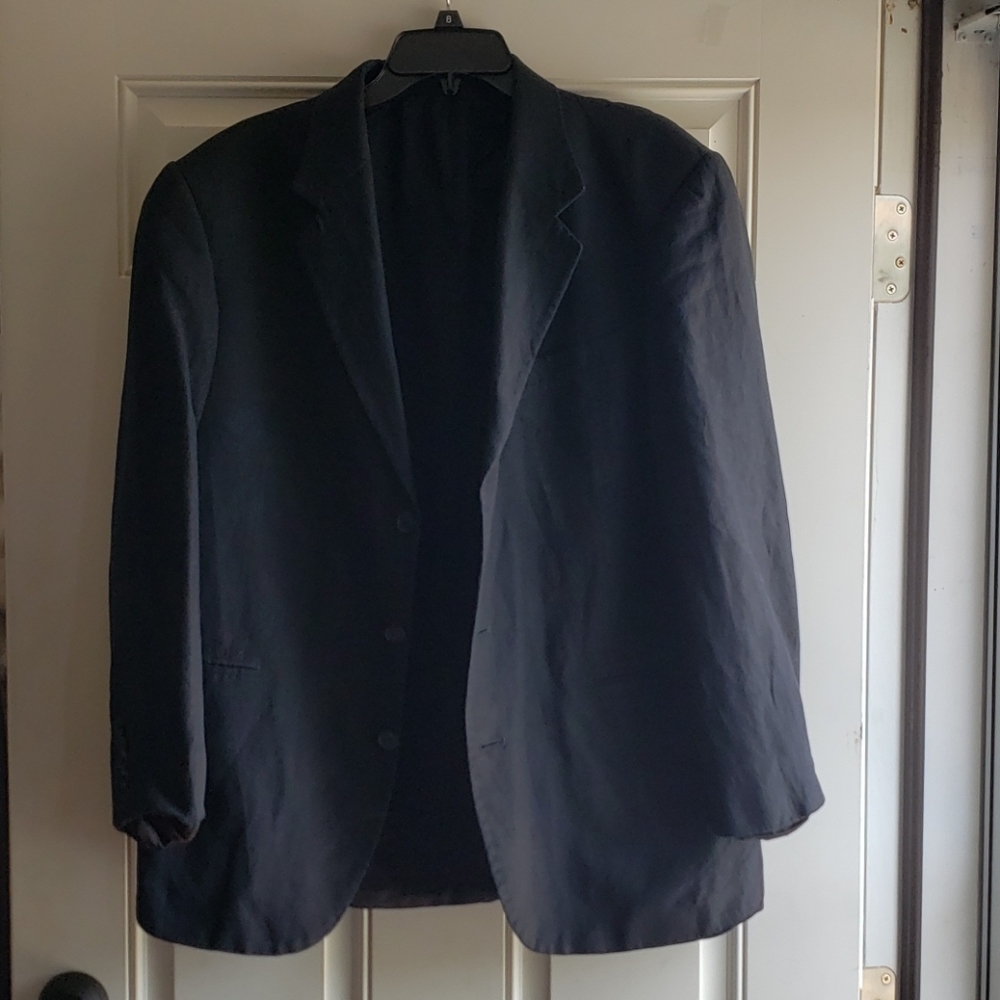 Bachrach size 42R black blazer suit jacket
